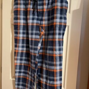 Stafford Plaid Sleep Pants in Blue and Orange 2XL